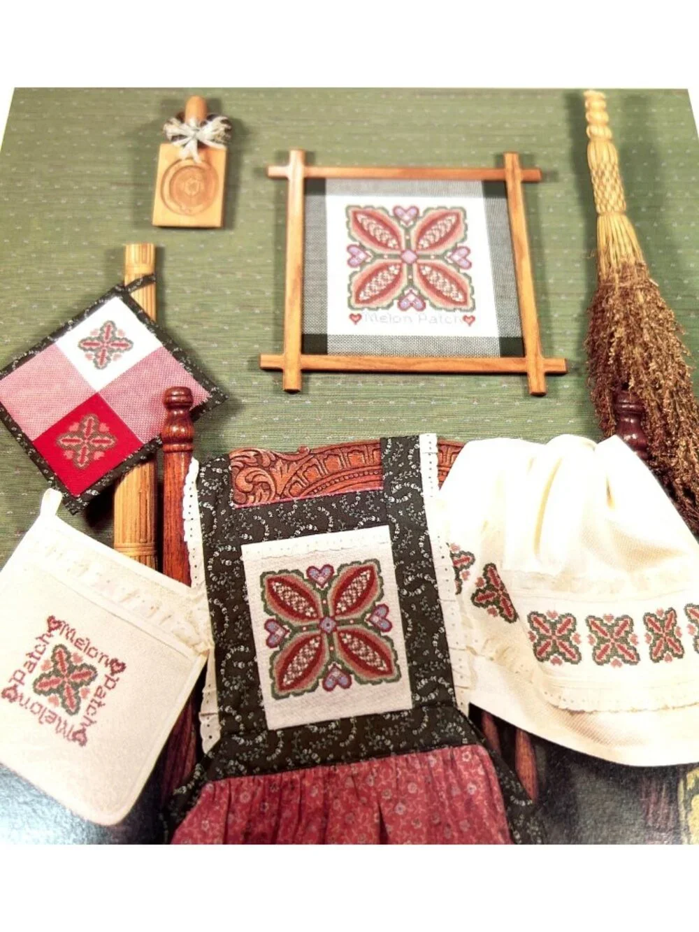 Buttoned-Up Holiday & Everyday Cross-Stitch Patterns For Clothing & Home Décor